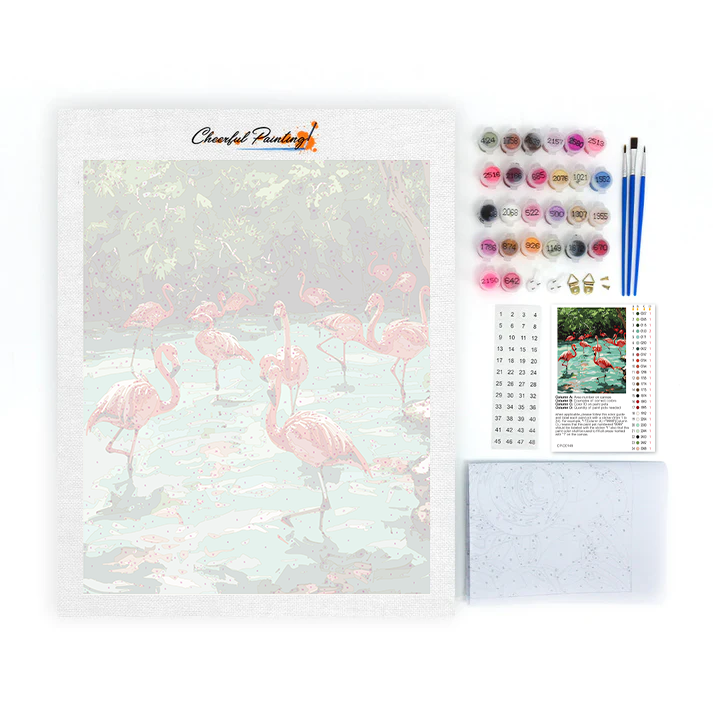 Flamingos - Paint by Numbers