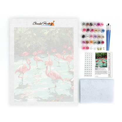 Flamingos - Paint by Numbers