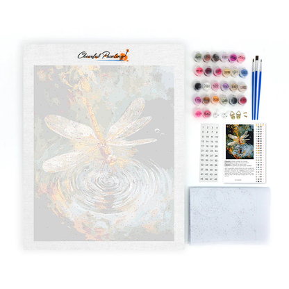 Dragonfly in the Pool - Paint by Numbers