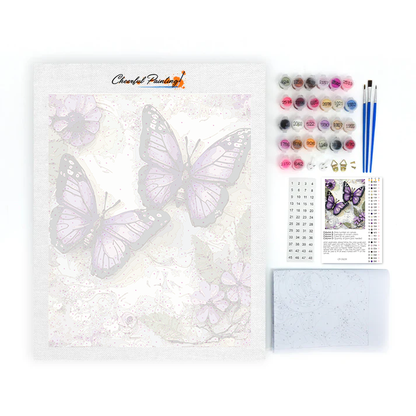 Purple Butterfly - Paint by Numbers