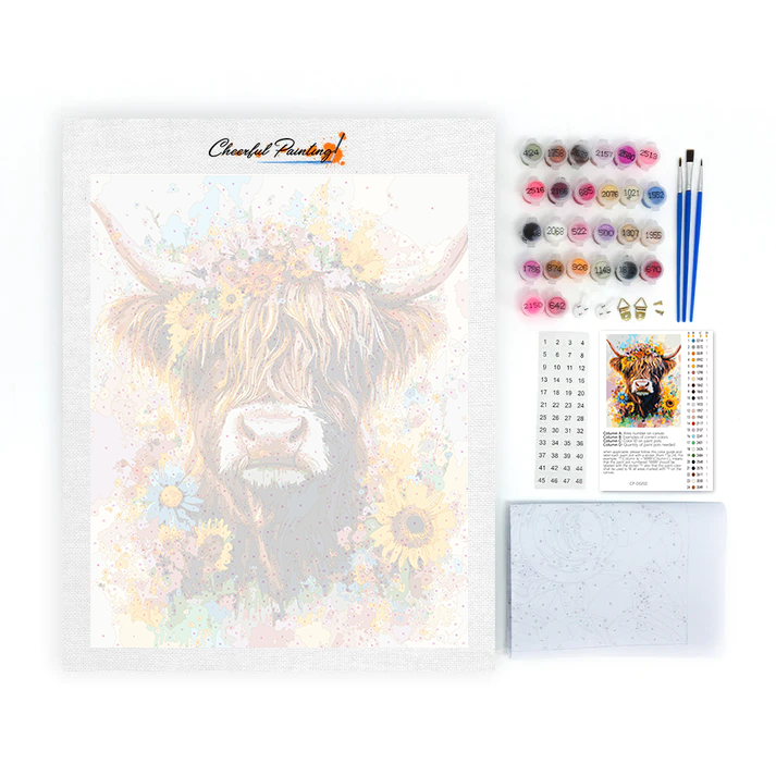 Highland Cattle - Paint by Numbers