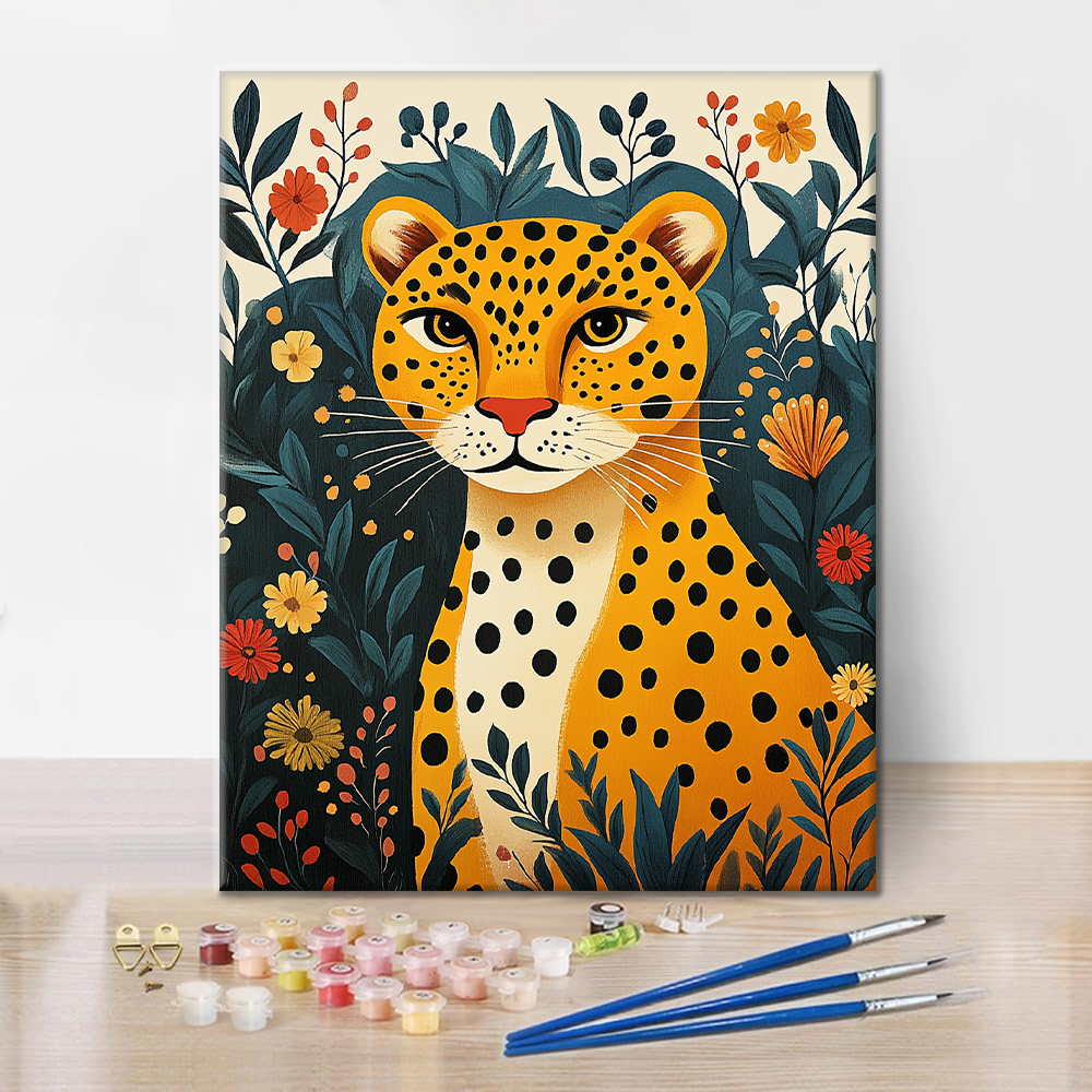 Jungle Leopard - Paint by Numbers