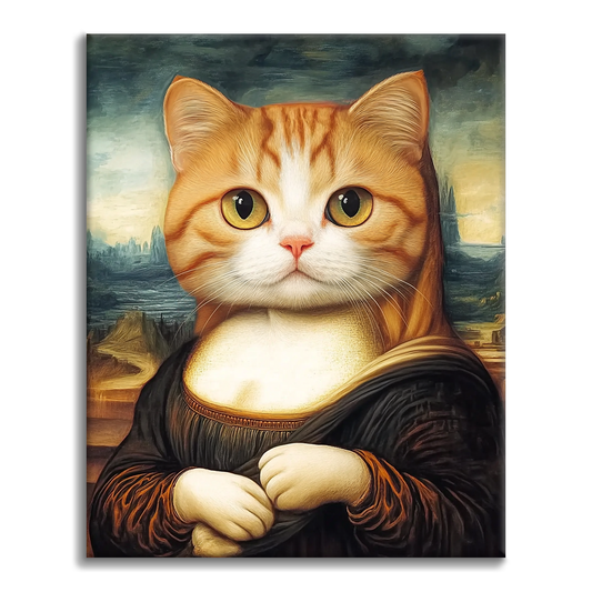 Mona Lisa Cat - Paint by Numbers