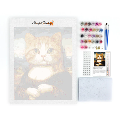 Mona Lisa Cat - Paint by Numbers