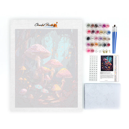 Enchanted Mushroom Grove - Paint by Numbers