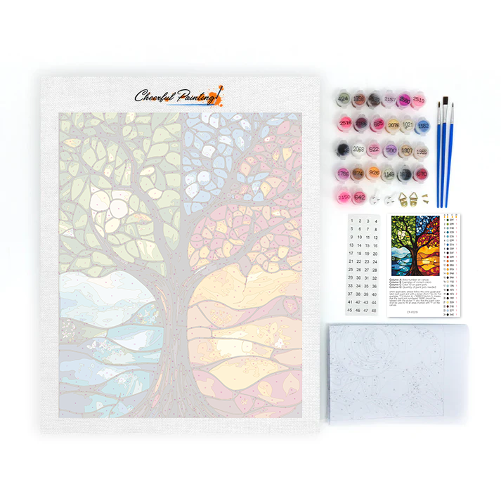 Four Seasons Tree - Paint by Numbers