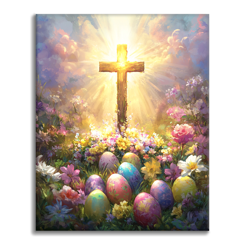Glorious Easter Cross - Paint by Numbers – Cheerful painting® (UK)