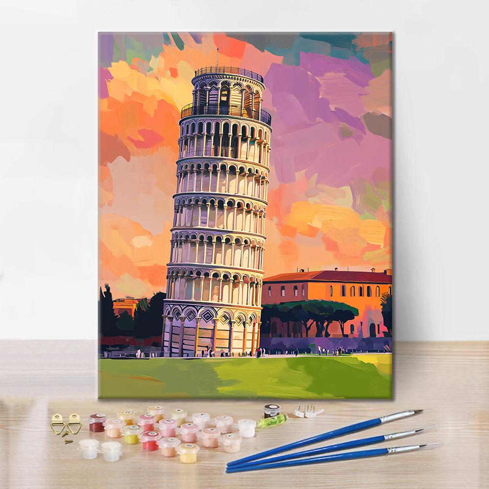 Torre di Pisa - Paint by Numbers