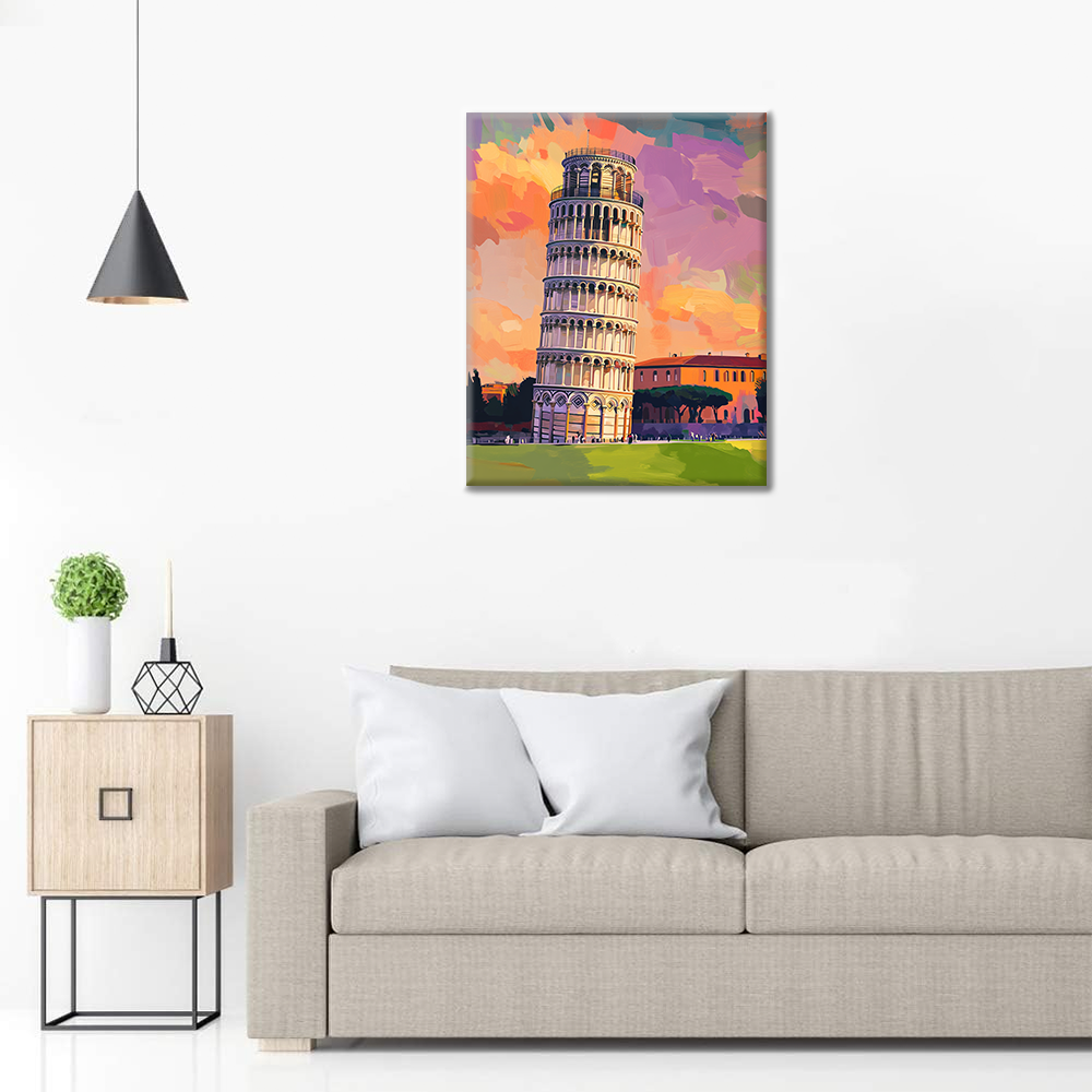 Torre di Pisa - Paint by Numbers