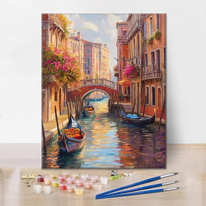 Venetian canals - Paint by Numbers