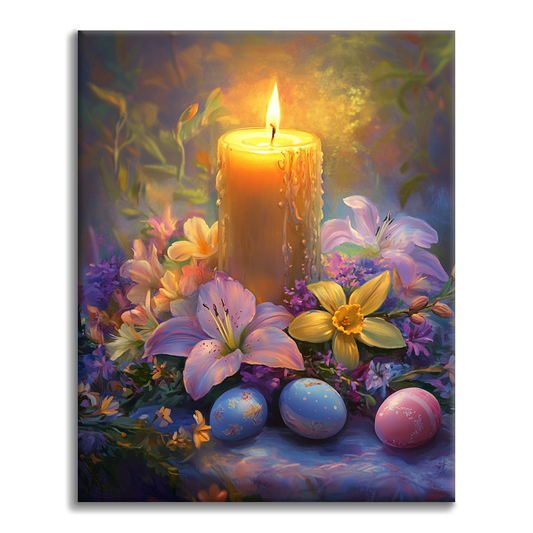Easter Candlelight - Paint by Numbers