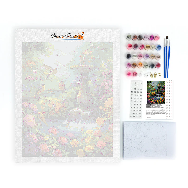 Cheerful Garden - Paint by Numbers