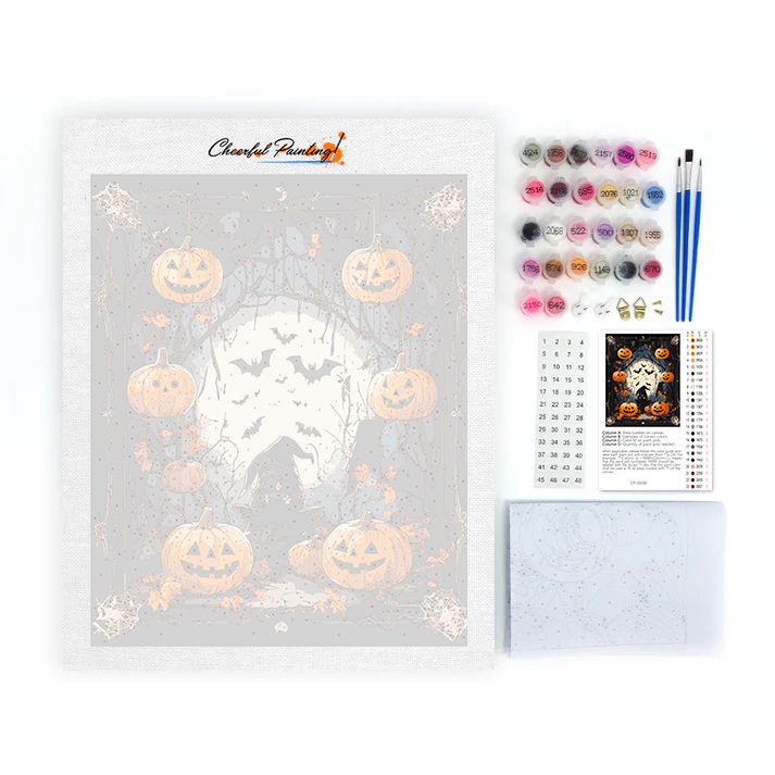 Wicked Pumpkin - Paint by Numbers