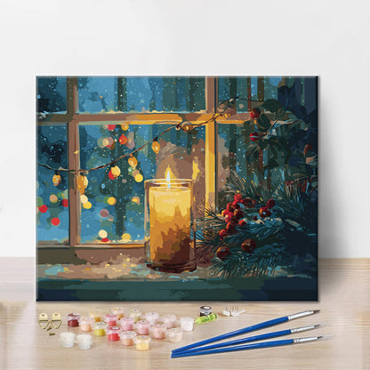 Christmas candlelight - Paint by Numbers