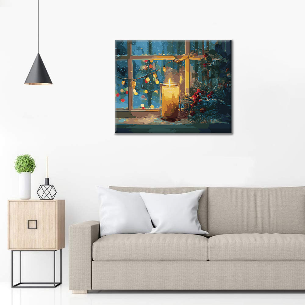 Christmas candlelight - Paint by Numbers