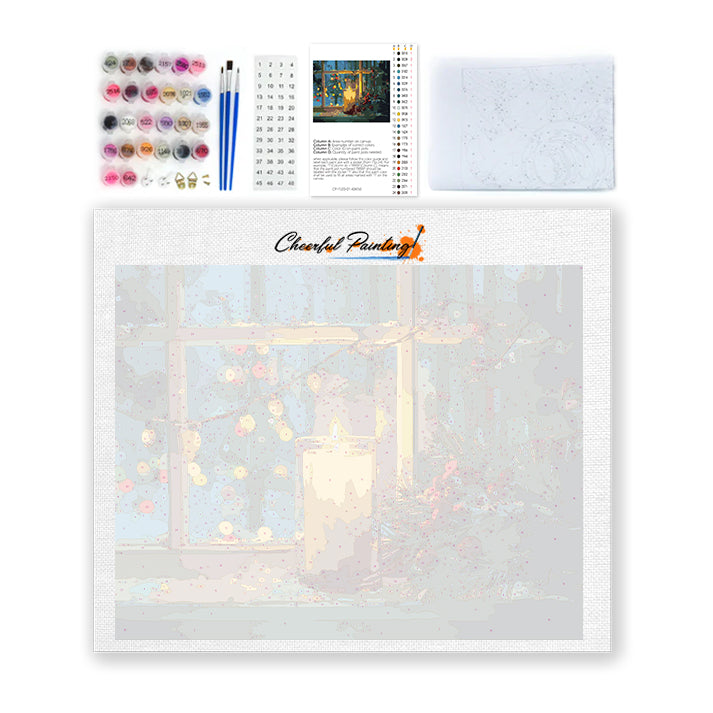 Christmas candlelight - Paint by Numbers