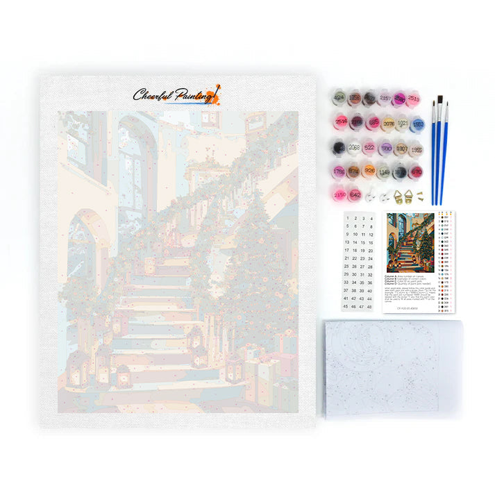 Christmas Cottage - Paint by Numbers