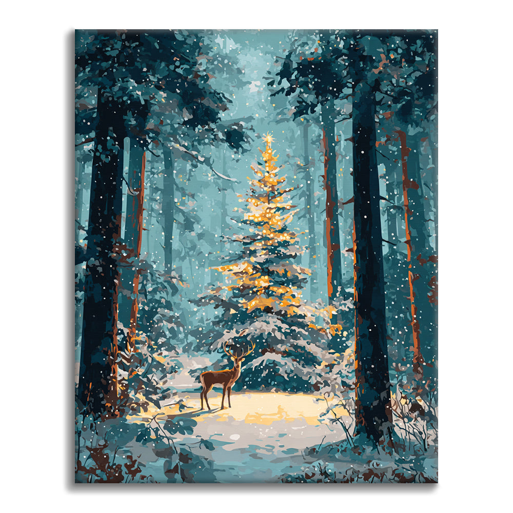 Christmas Forest - Paint by Numbers