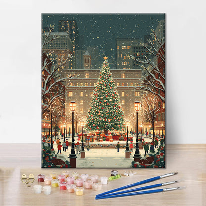Christmas Square - Paint by Numbers