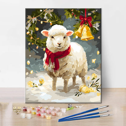 Winter Lamb - Paint by Numbers