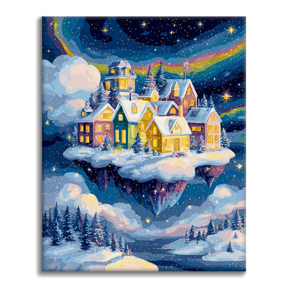 Winter town - Paint by Numbers