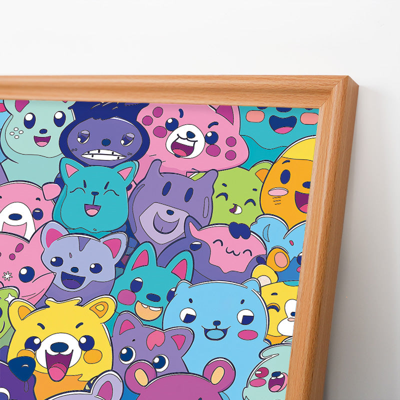 Beastly Bunch - Wooden Coloring Puzzle
