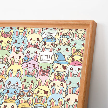Bunny - Wooden Coloring Puzzle