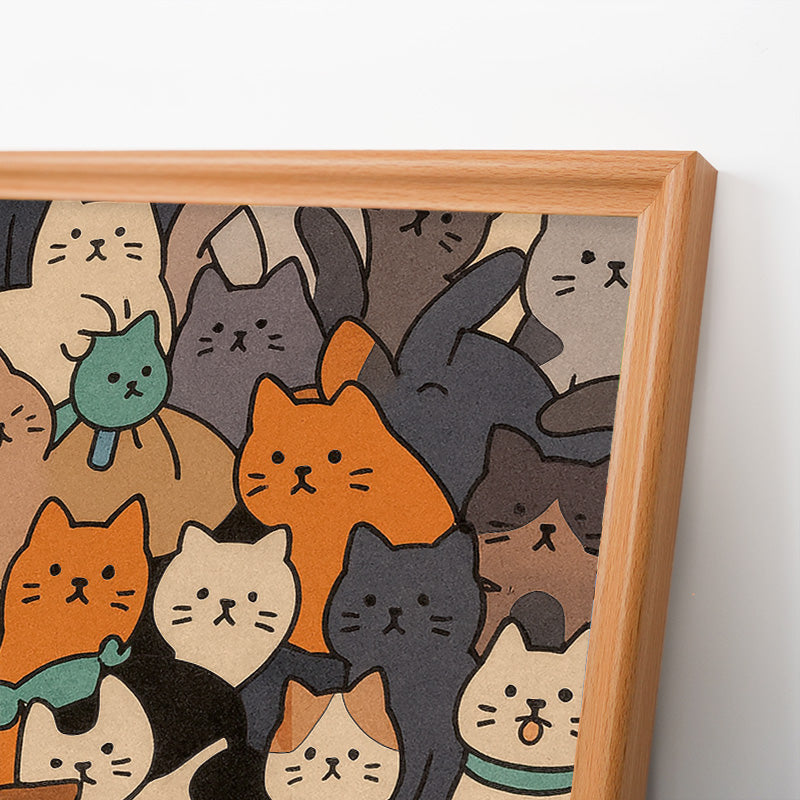 Cats II - Wooden Coloring Puzzle