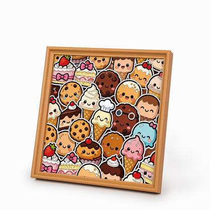 Sweet Treats - Wooden Coloring Puzzle