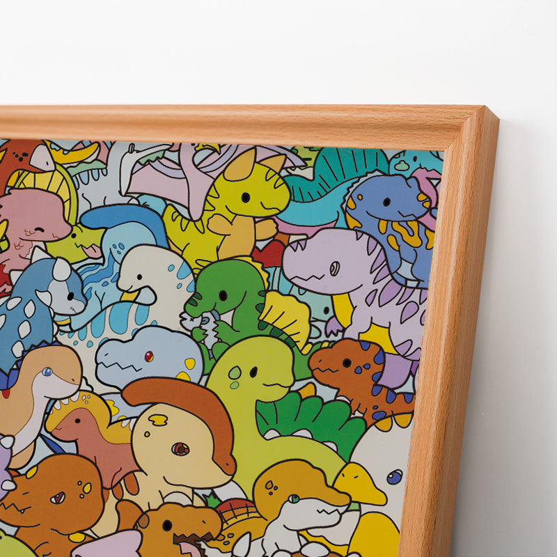 Little Dinos - Wooden Coloring Puzzle