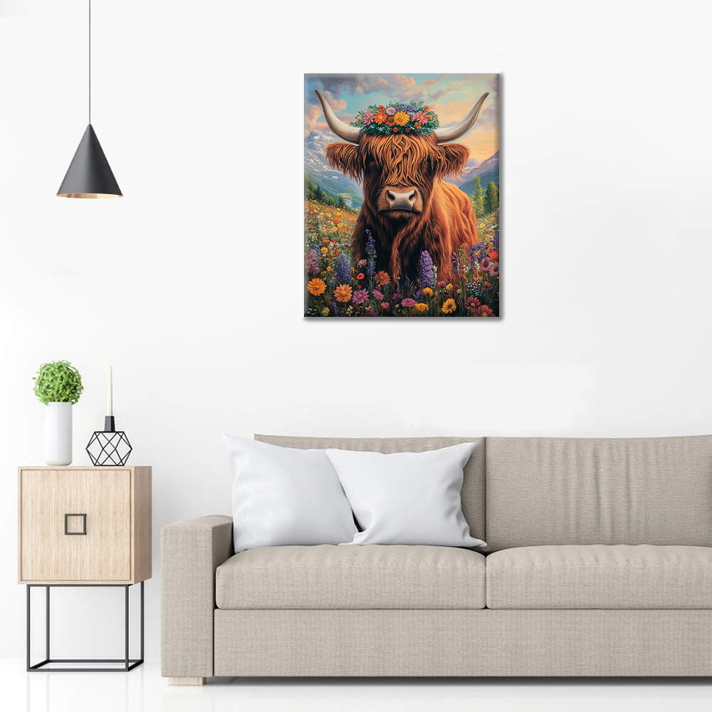 Highland cow - Paint by Numbers