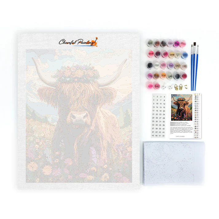 Highland cow - Paint by Numbers