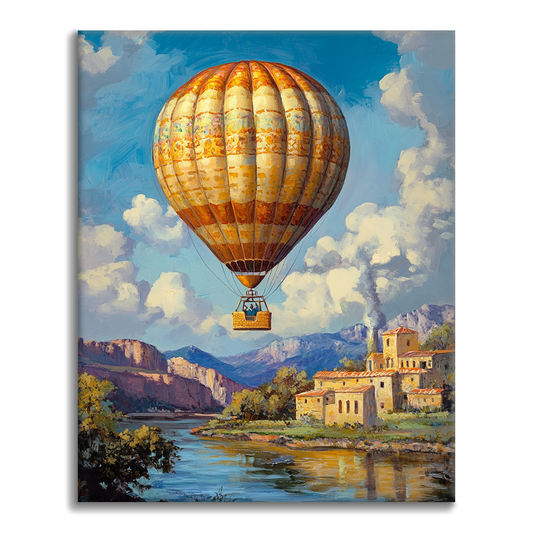 Hot Air Balloon - Paint by Numbers