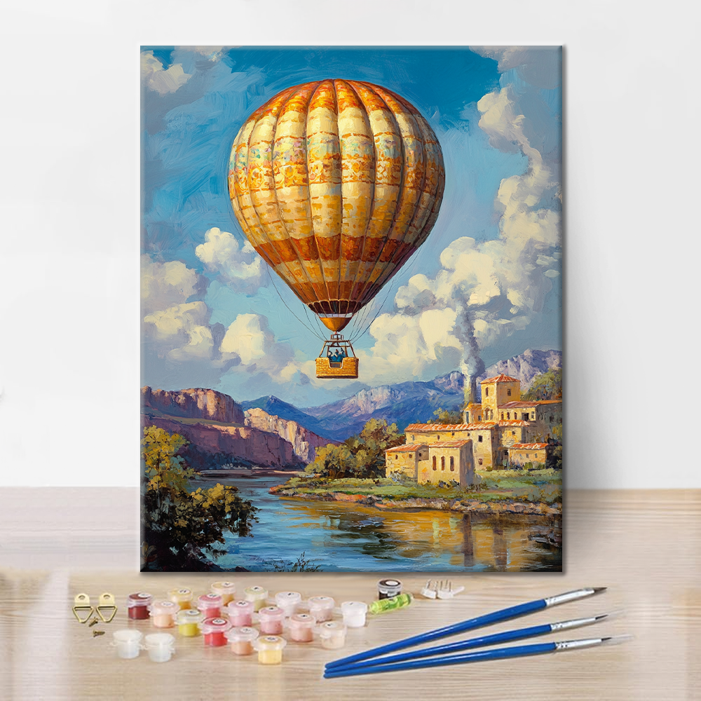 Hot Air Balloon - Paint by Numbers