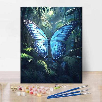 Blue Moon Moth - Paint by Numbers