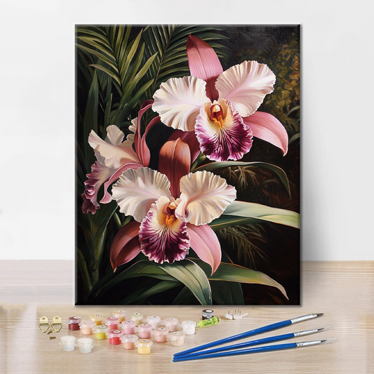 Pink Orchid - Paint by Numbers