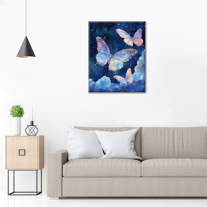 Starlight Butterflies - Paint by Numbers
