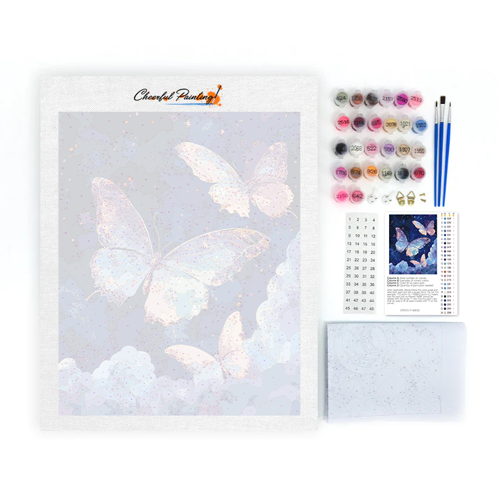 Starlight Butterflies - Paint by Numbers