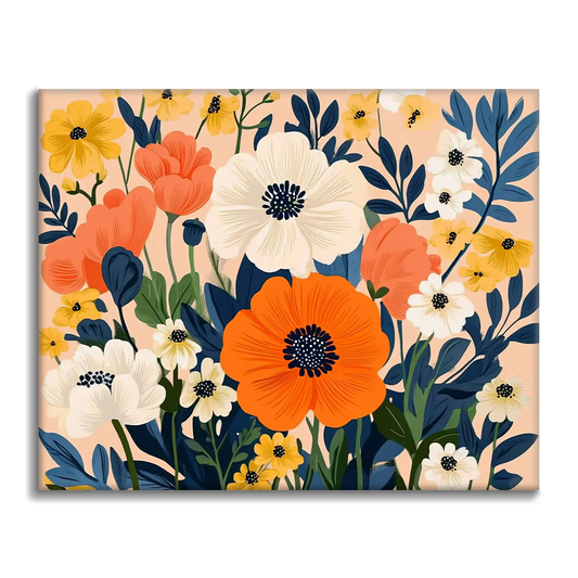 Tangerine Garden - Paint by Numbers
