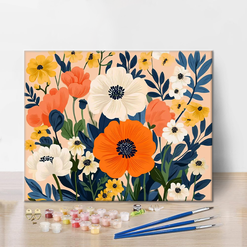 Tangerine Garden - Paint by Numbers