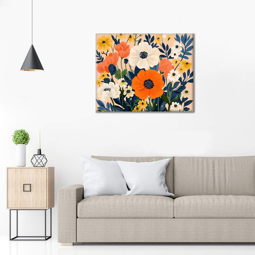 Tangerine Garden - Paint by Numbers