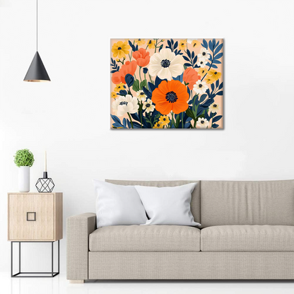 Tangerine Garden - Paint by Numbers