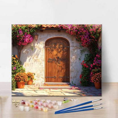 Wooden Door - Paint by Numbers
