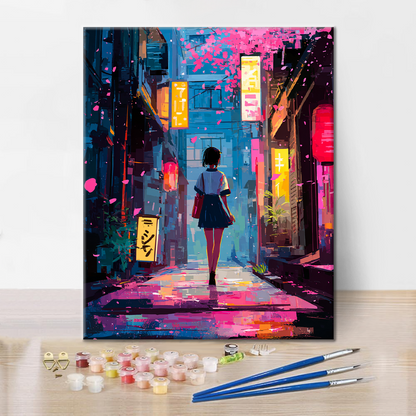 Sakura Corner - Paint by Numbers