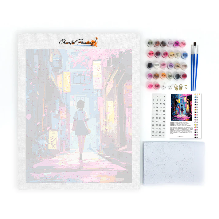 Sakura Corner - Paint by Numbers