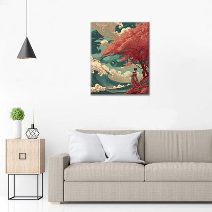 Sakura Wave - Paint by Numbers