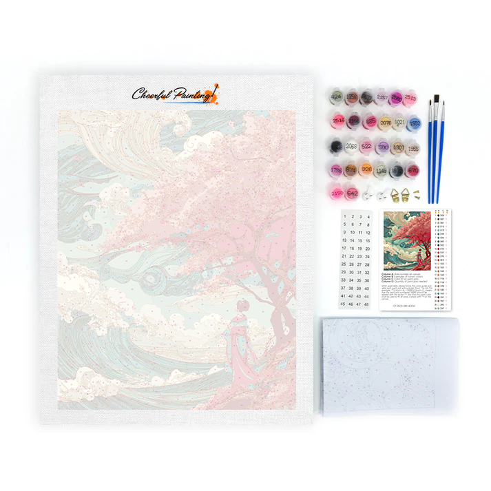 Sakura Wave - Paint by Numbers