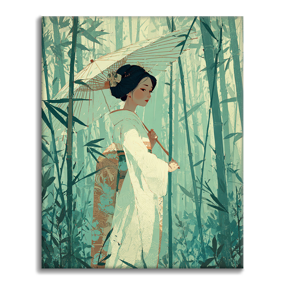 Silent Bamboo - Paint by Numbers