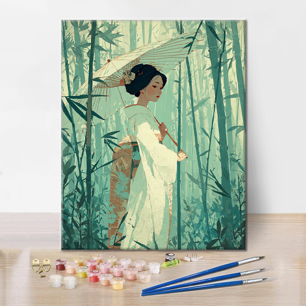 Silent Bamboo - Paint by Numbers