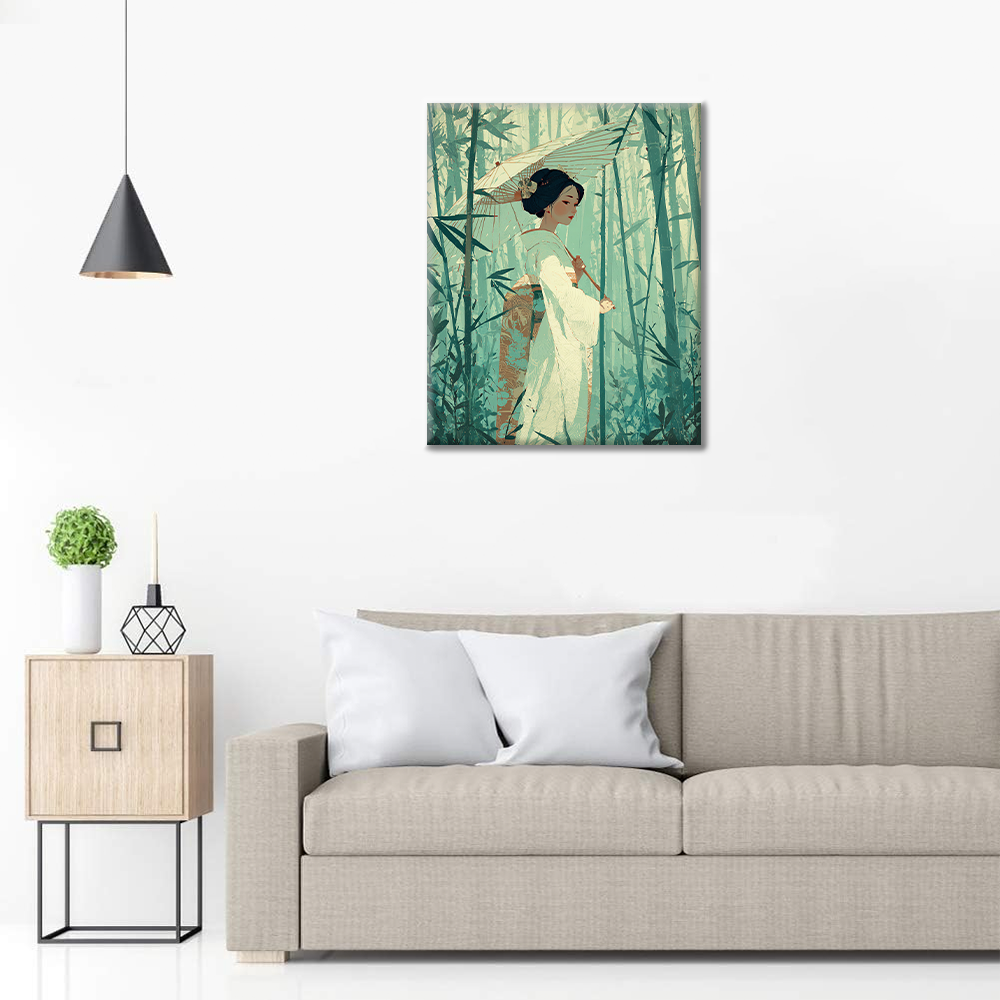 Silent Bamboo - Paint by Numbers